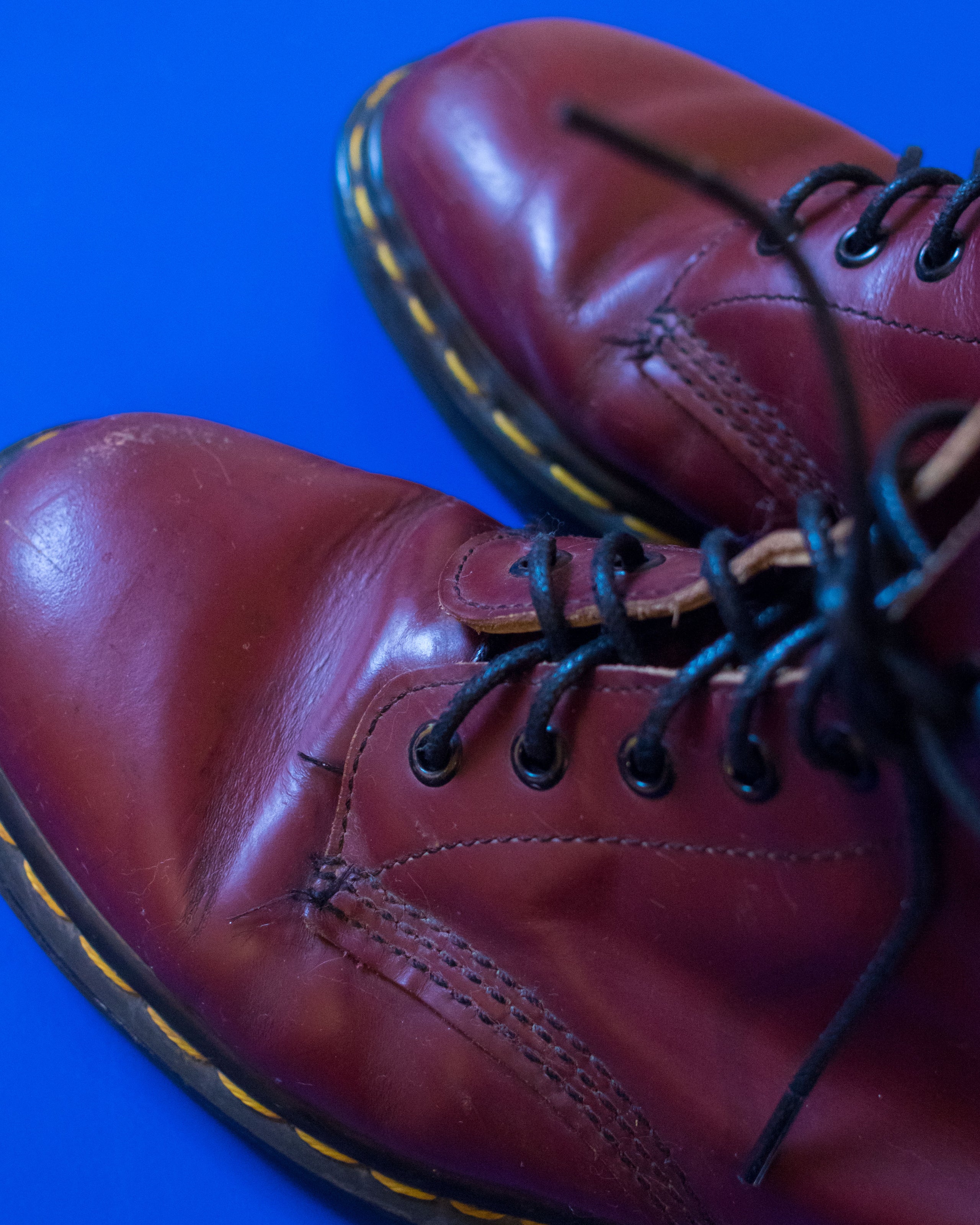 Vintage cherry red doc martens on sale