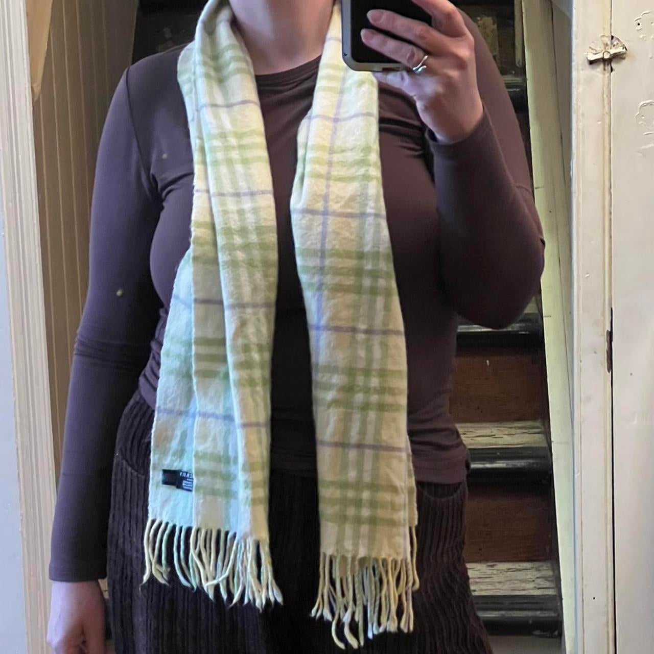 Vintage Burberry London 100 Cashmere Scarf WARM STORE